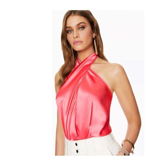 Ramy Brook Harriet 6-Way Halter Top in Glow. - Picture 2 of 10